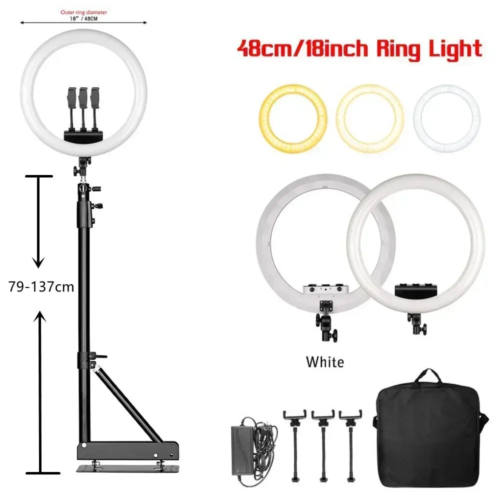 OHMORA Ring Light LED Selfie Video Lamp