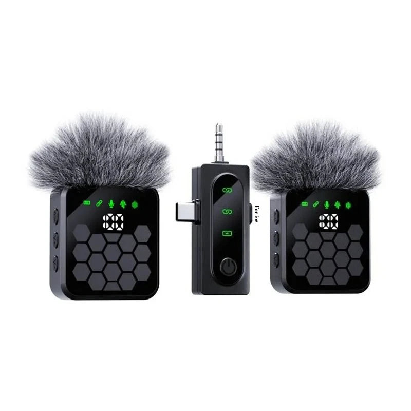 OHMORA Wireless Lavalier Microphone for Camera, iPhone & Android