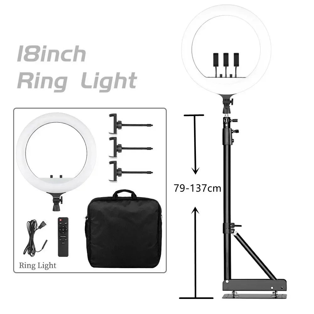 OHMORA Ring Light LED Selfie Video Lamp