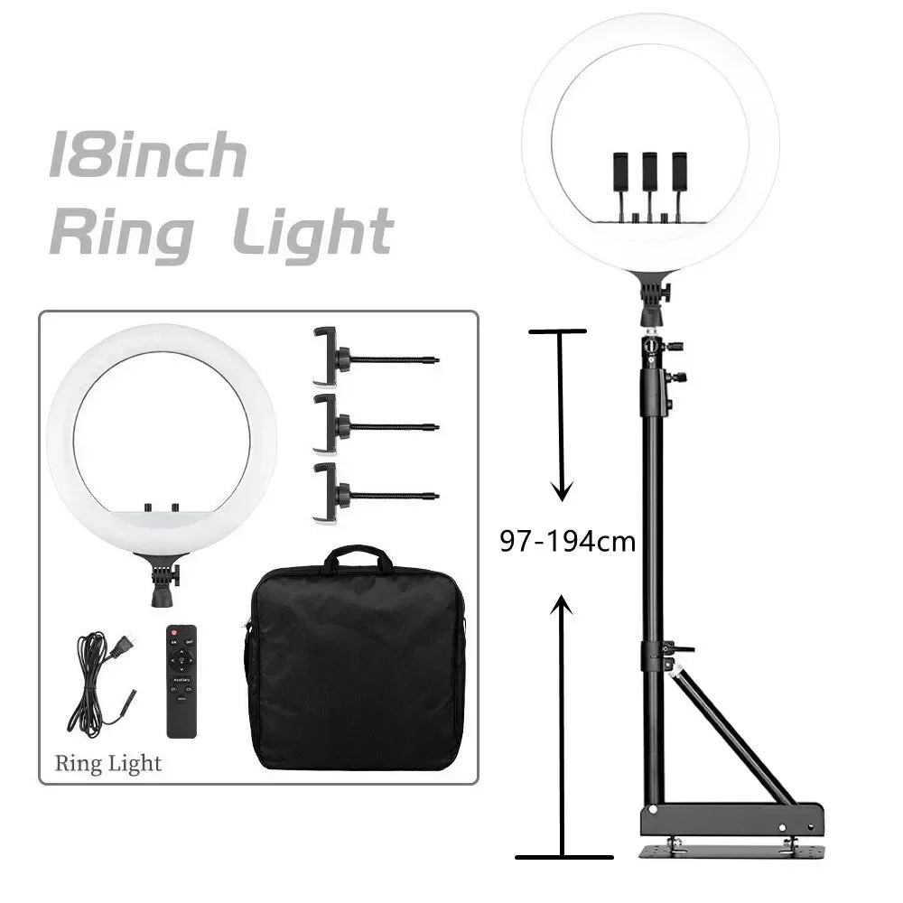 OHMORA Ring Light LED Selfie Video Lamp