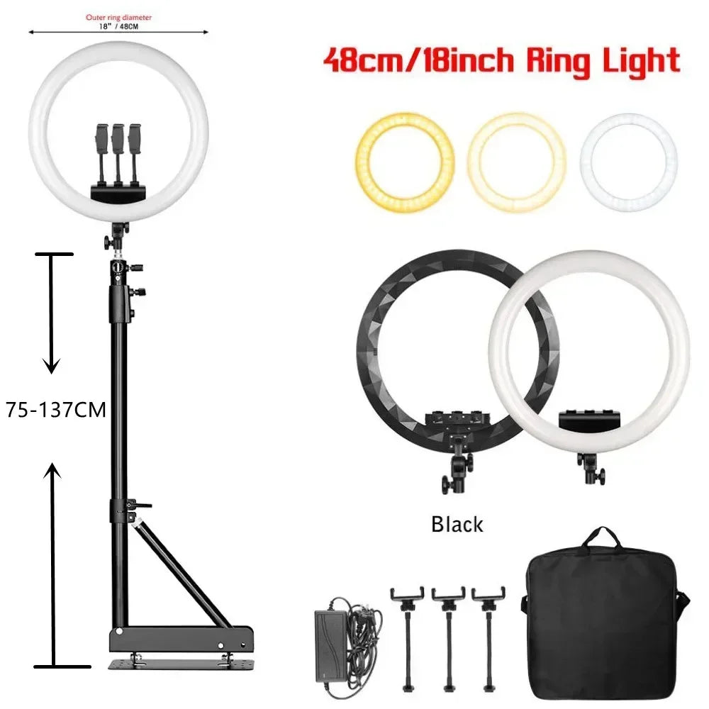 OHMORA Ring Light LED Selfie Video Lamp