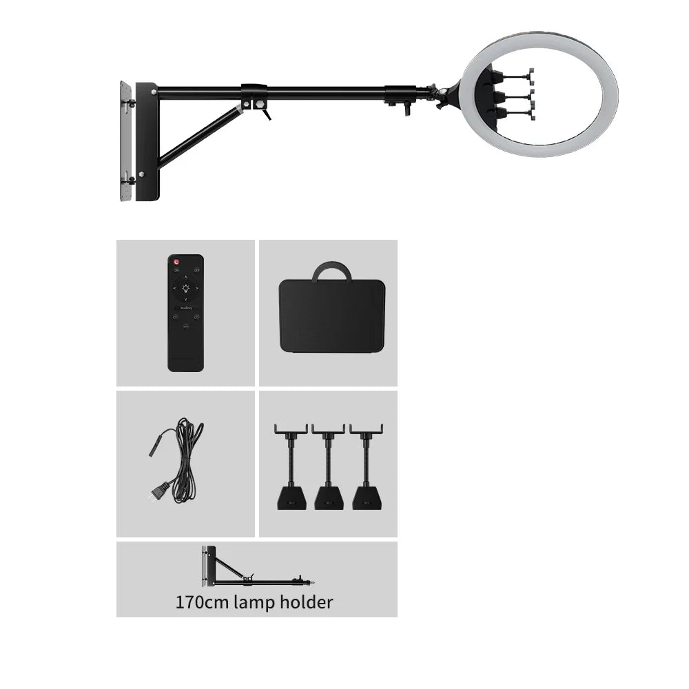 OHMORA Ring Light LED Selfie Video Lamp