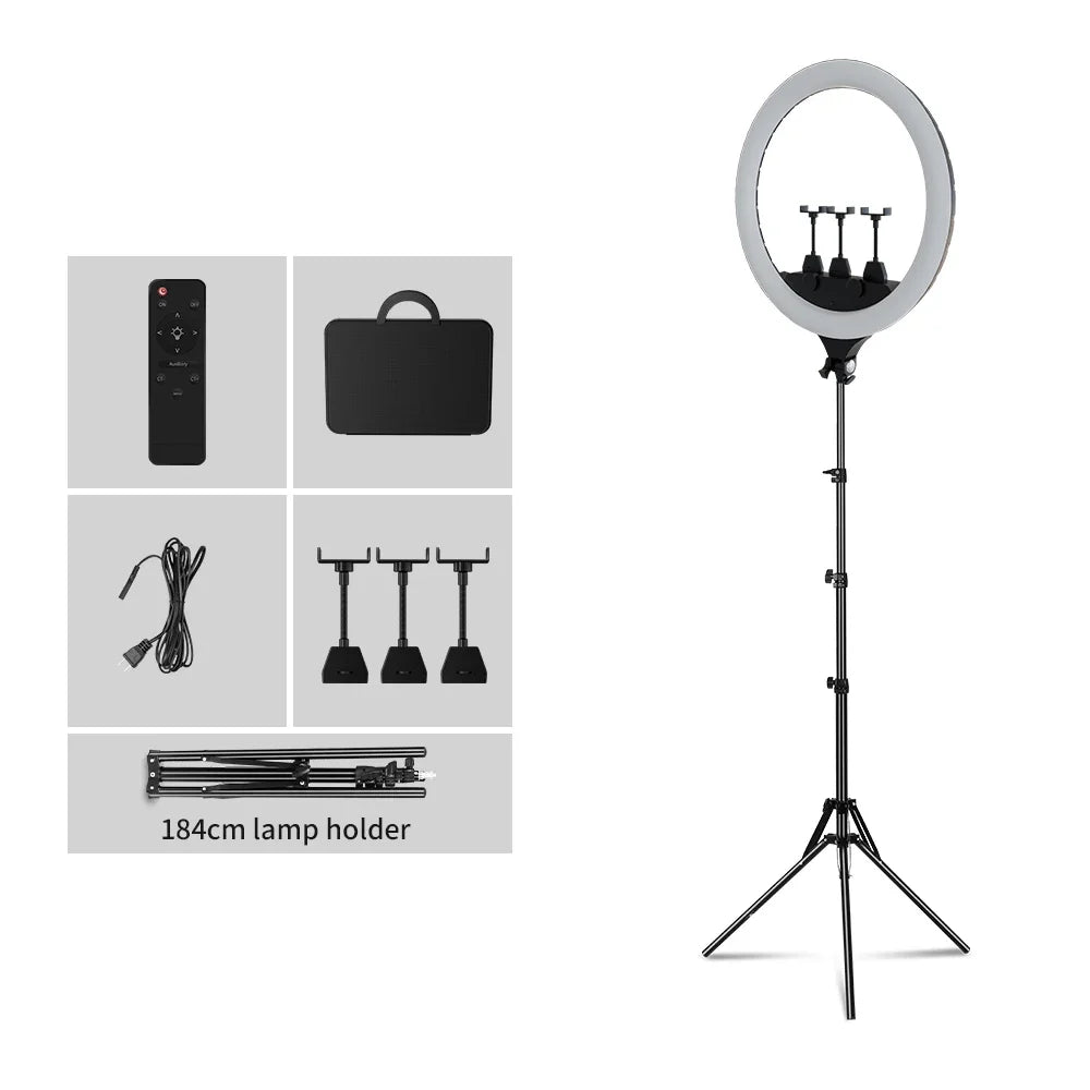 OHMORA Ring Light LED Selfie Video Lamp